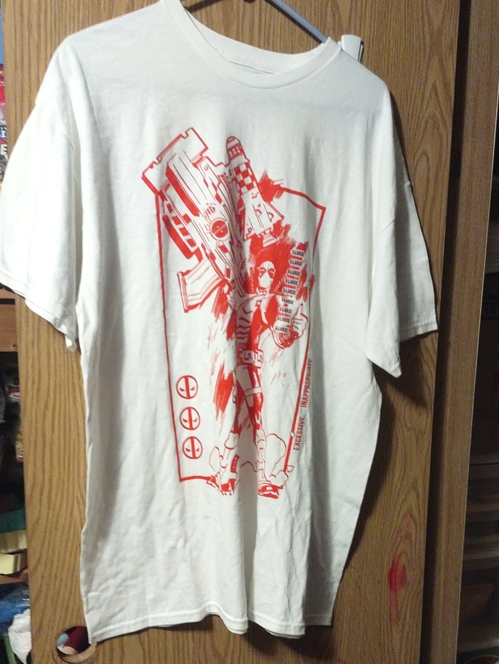 Marvel White Deadpool Tee